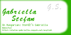 gabriella stefan business card